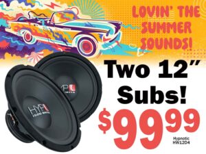 HYPNOTIC HW12D4 : 12" Dual 4-Ohm Subwoofer