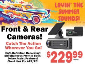 Stinger OPSIS™ Universal Full HD Front & Rear Dash Camera
