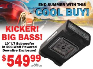 Kicker 53PL7TDF10 Powered Down-Firing 10" Enclosure