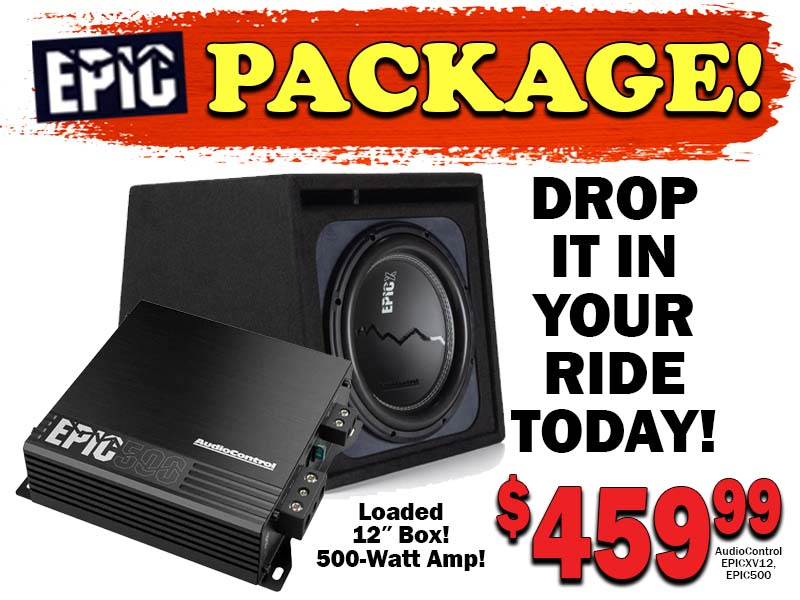 Audio Control Loaded Enclosure & Amp combo